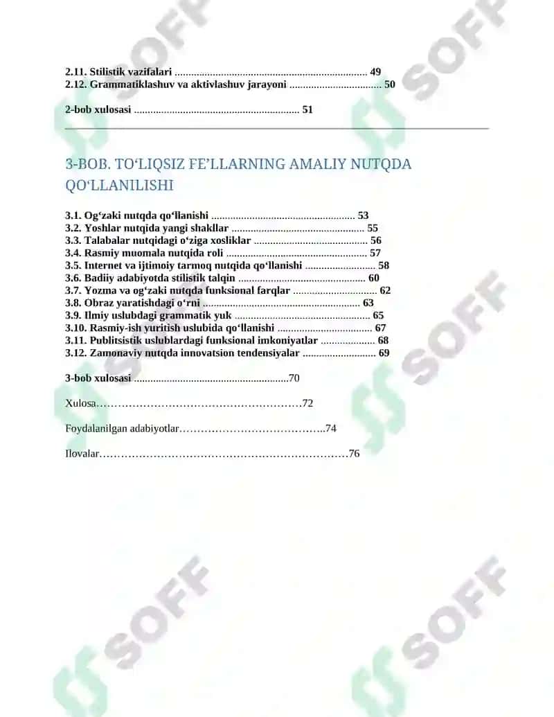 Hozirgi oʻzbek adabiy tili.Toʻliqsiz fe'l 2