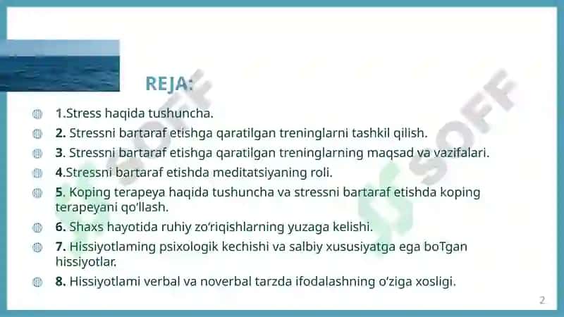 STRESSNIBARTARAF ETUVCHITERNINGLAR 2