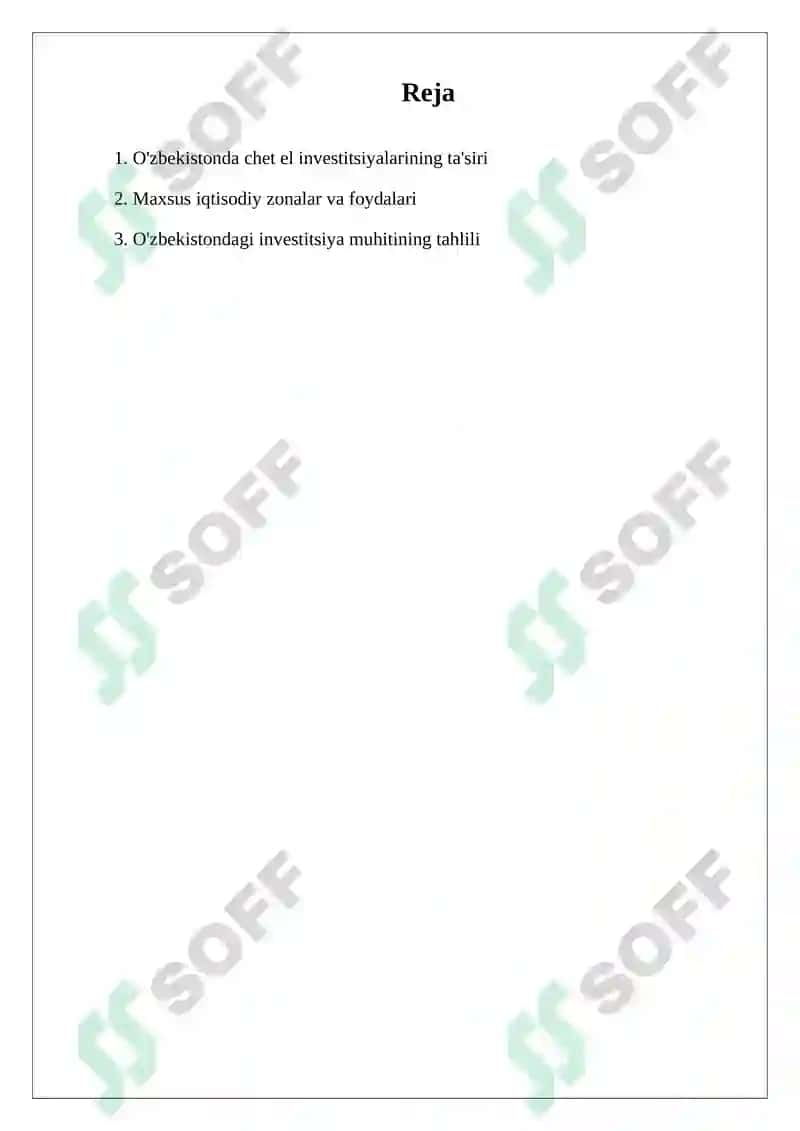 O'zbekistonda investitsiyalar va investitsion faoliyat 2