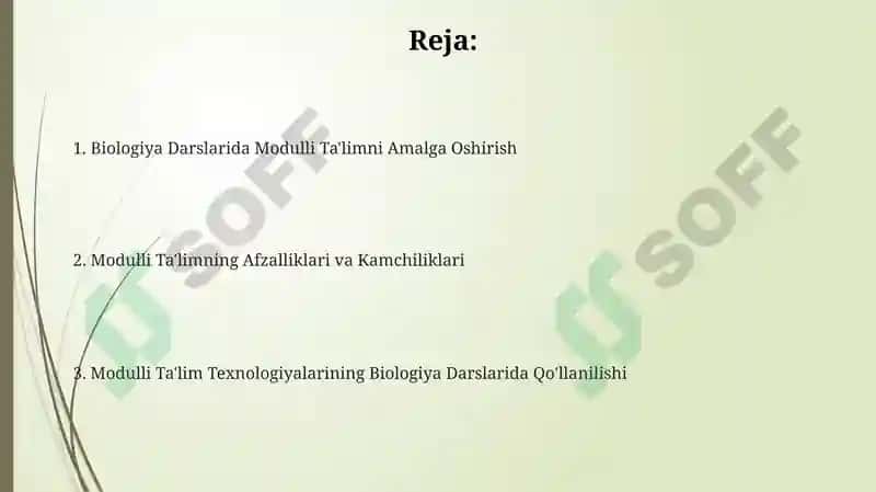 Biologiya Darslarida Modulli Ta'lim Texnologiyalari 2
