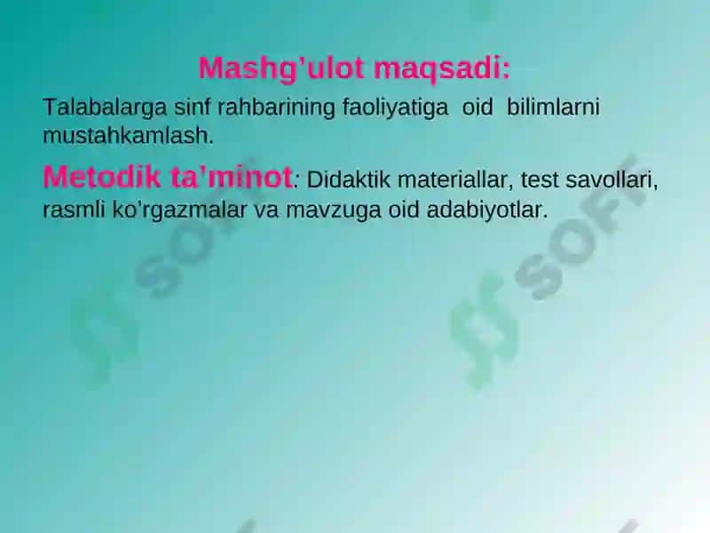 Maktabdagi tarbiyaviy ishlar tizimi 2