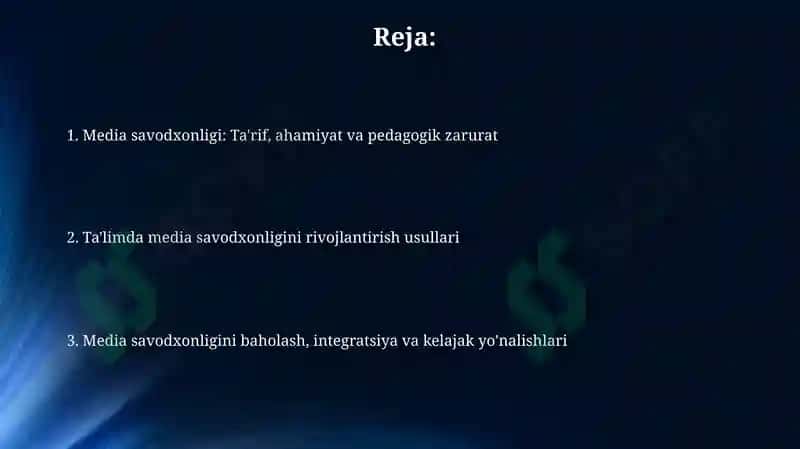 Media savodxonligi 2