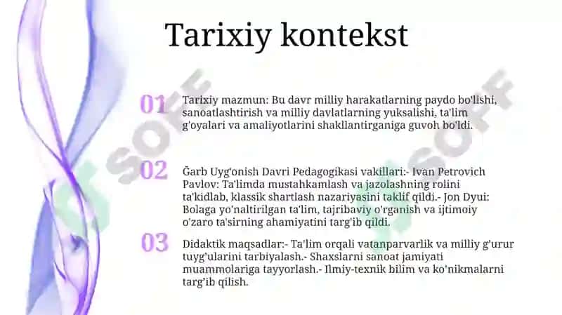 Ğarb Uyğonish Davri Pedagogikasi Namoyandalarining Didaktik Ğoyalari 2