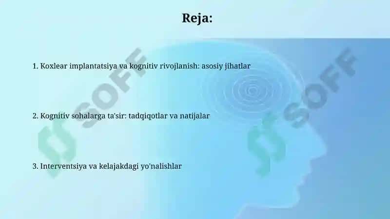 Koxlear implantatsiya va kognitiv rivojlanish 2