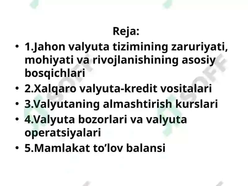 Xalqaro Moliya 2