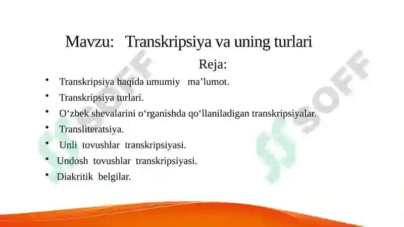 Transkripsiya va uning turlari 2