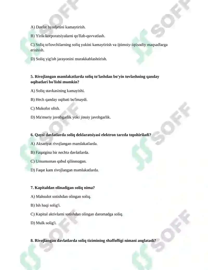 Rivojlangan mamlakatlarda jismoniy shaxislarni soliqqa tortish tizimi 2
