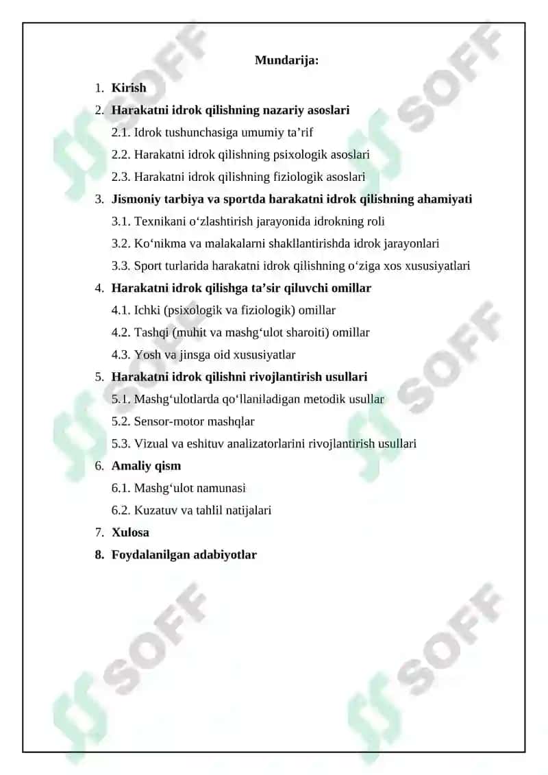 harakatni idrok qilish 2