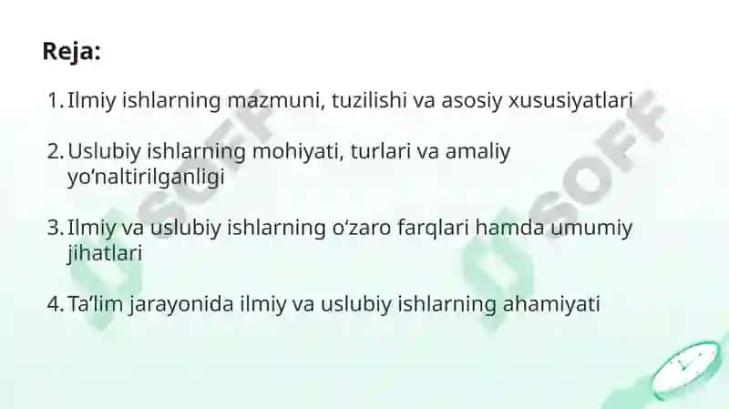 Ilmiy va uslubiy ishlarning xususiyatlari 2