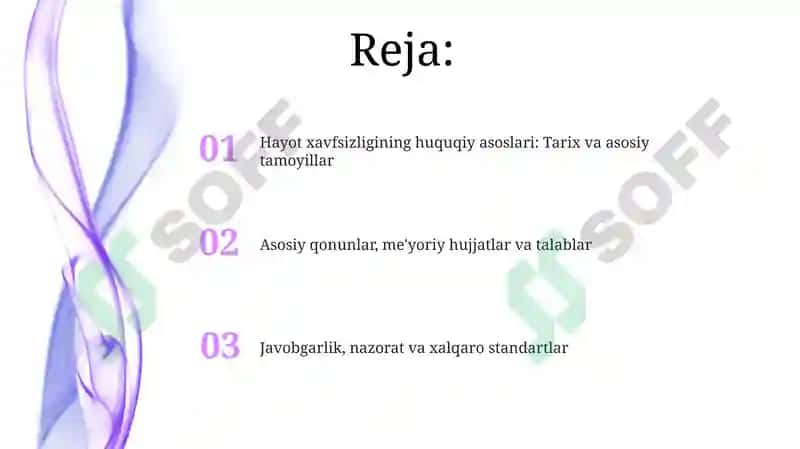 Hayot xavfsizligining huquqiy asoslari 2