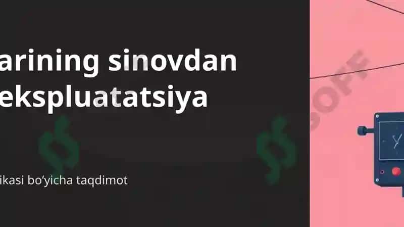 Elektr izolyatsiyasi va kabel texnikasi bo‘yicha taqdimot 2