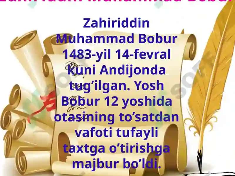 Zahiriddin Muhammad Bobur 2