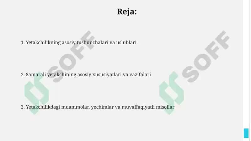 Tashkilotda liderlik 2