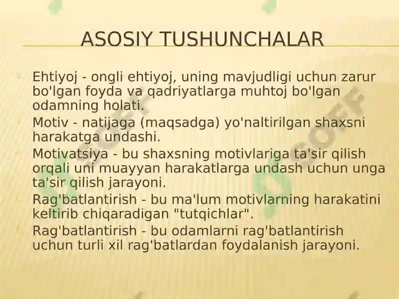 PSIXOLOGIK MOTIVATSIYA NAZARIYALARI 2
