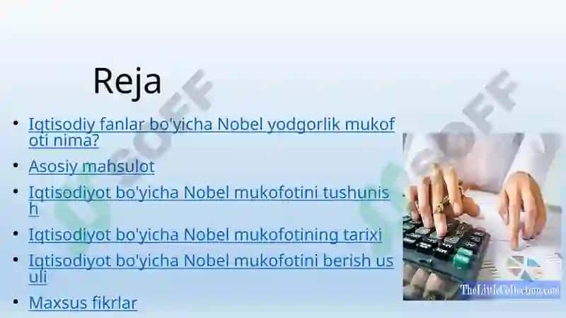 Iqtisodiyot boyicha Nobel mukofati lauriyatining iqtisodiy goyalari 2