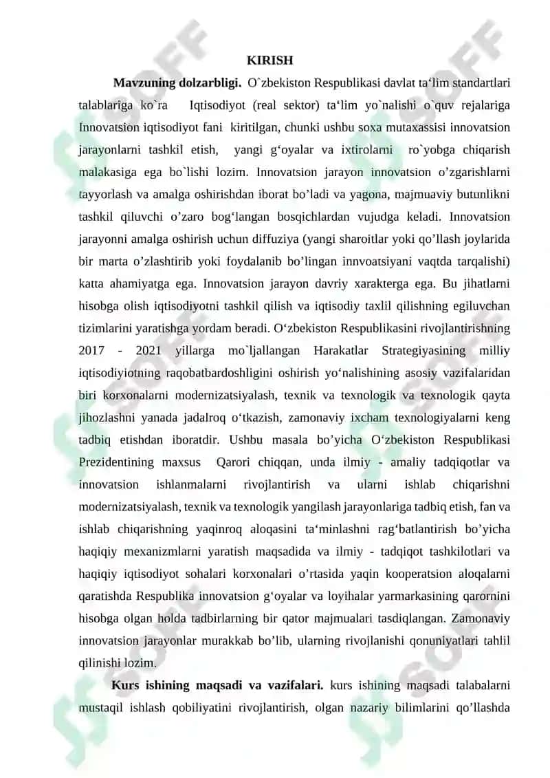 Iqtisodiyot (real sektor) ta‘lim yo`nalishi 2