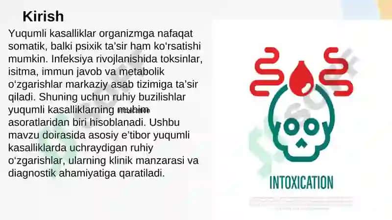 Yuqumli kasalliklarda uchraydigan ruhiy buzilishlar 2