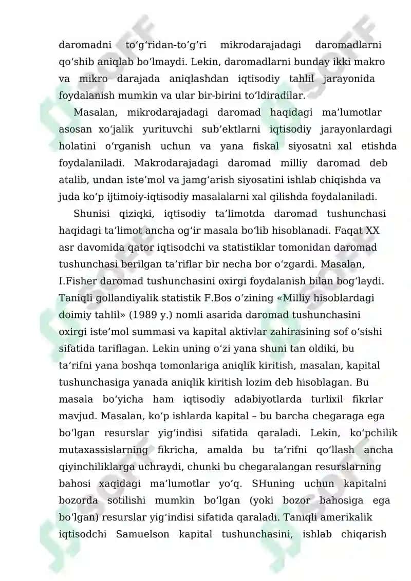 Yangi milliy hisoblar tizimida Dj.Xiksning ta'limotiga kiritilgan aniqliklar 2