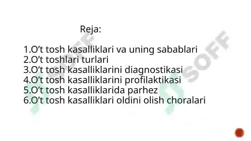 Oʻt tosh kasalliklari va uning sabablari 2