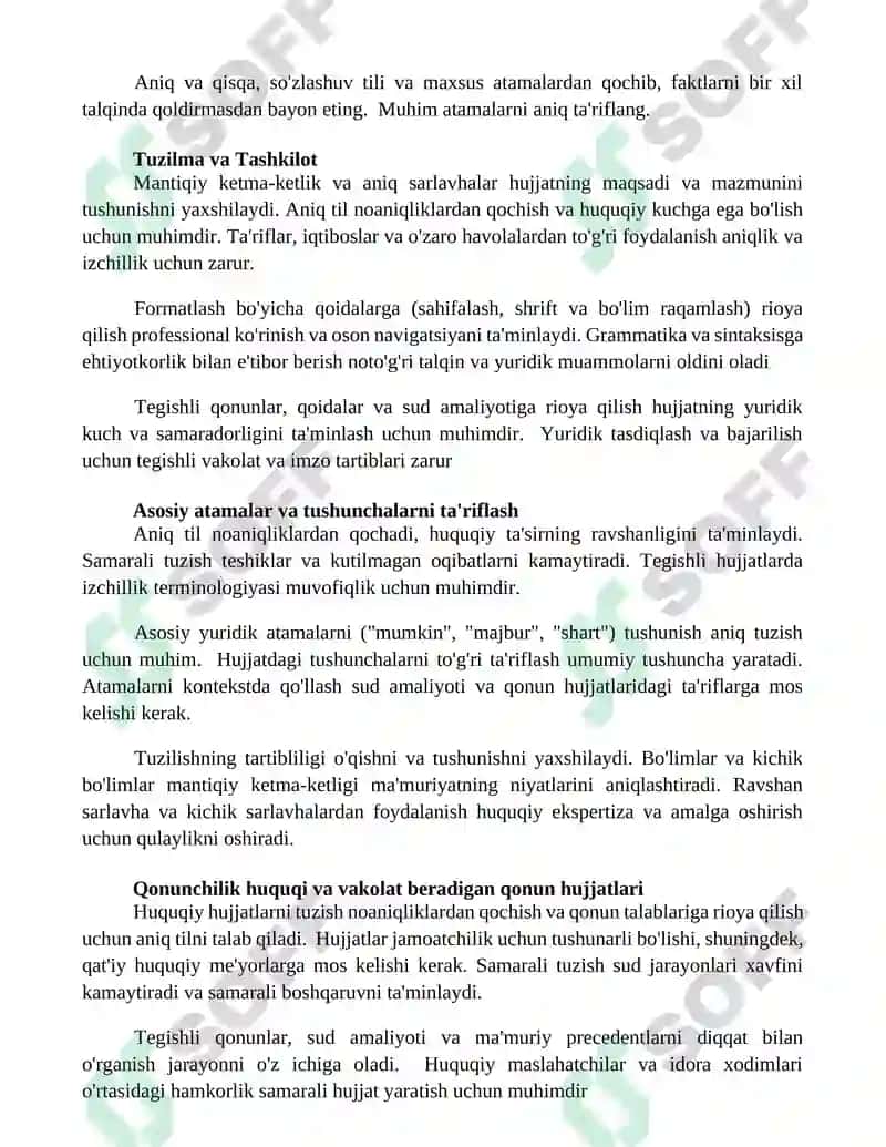 Davlat boshqaruvi organlari huquqiy hujjatlarining yuridik texnikasi 2