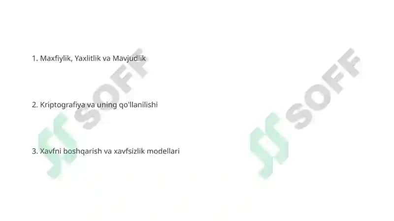 Axborot xavfsizligini ta'minlashning g'oyaviy nazariy asoslari 2
