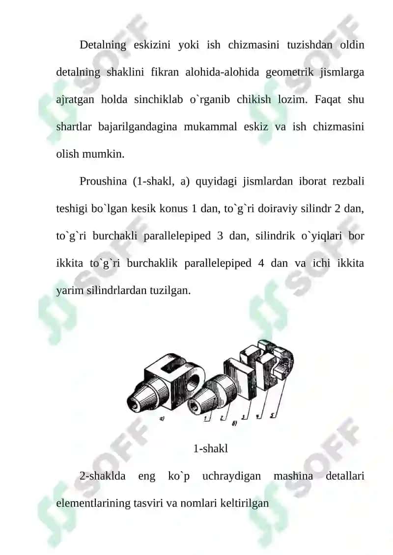 Mashinasozlikda detallar konstruksiyalarini chizish 2
