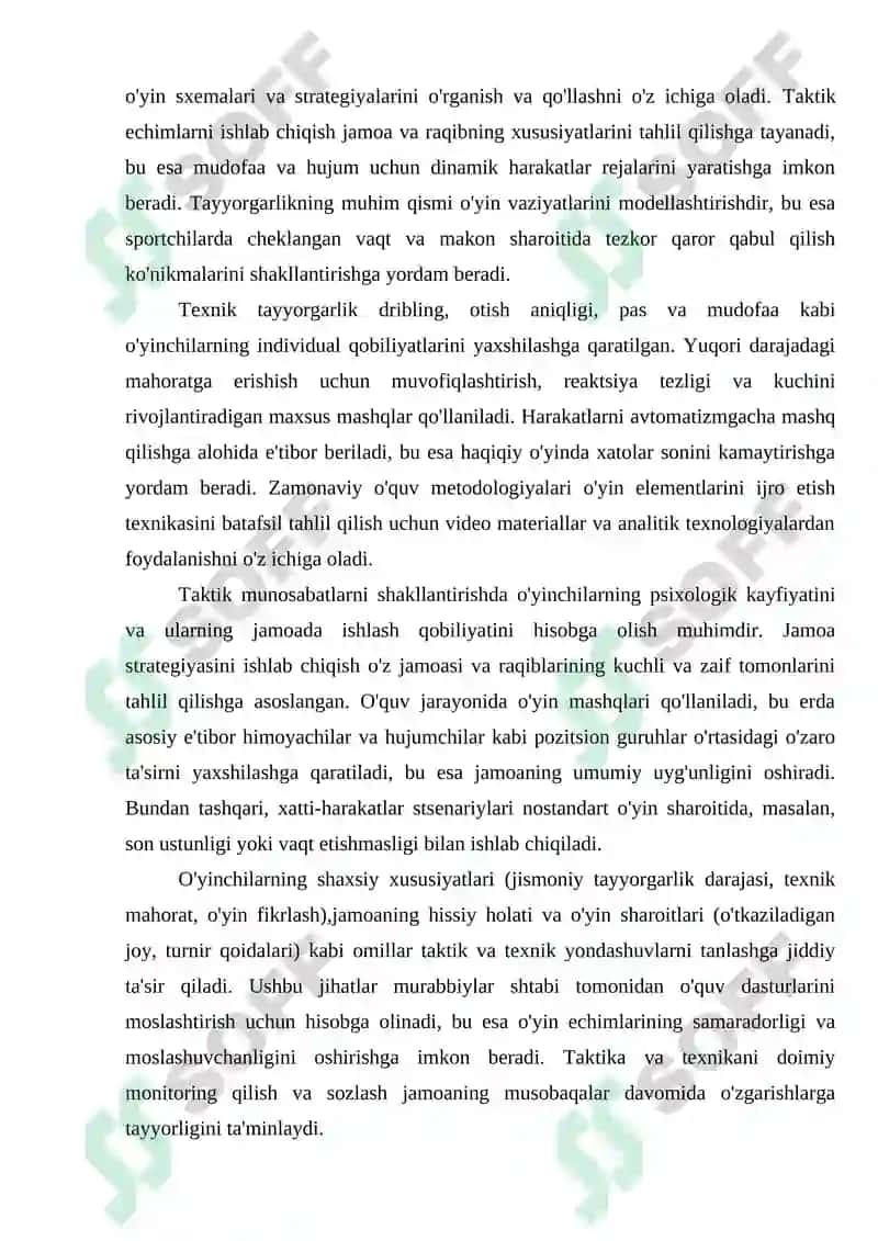 Basketbol o’yin texnikasi va taktikasini o’rgtishni takomillashtirish 2