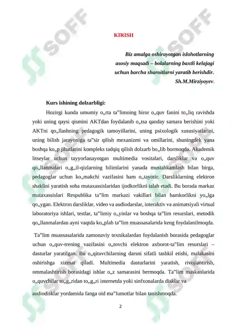Elektron darslik yaratish uchun tizim 2