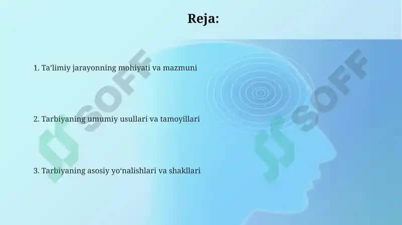 Ta'limiy jarayonning mohiyati va mazmuni 2