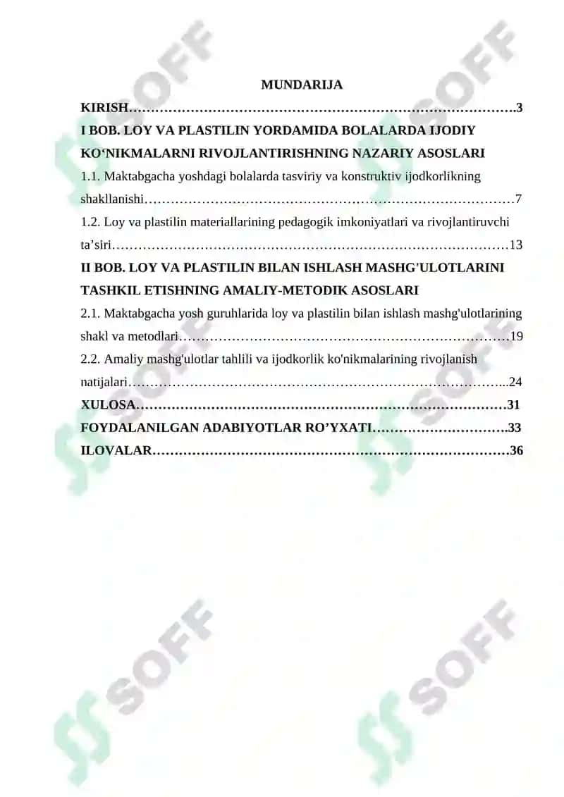Loy va plastilin yordamida bolalarda tasviriy va konstruktiv ijodkorlikni rivojlantrish 2