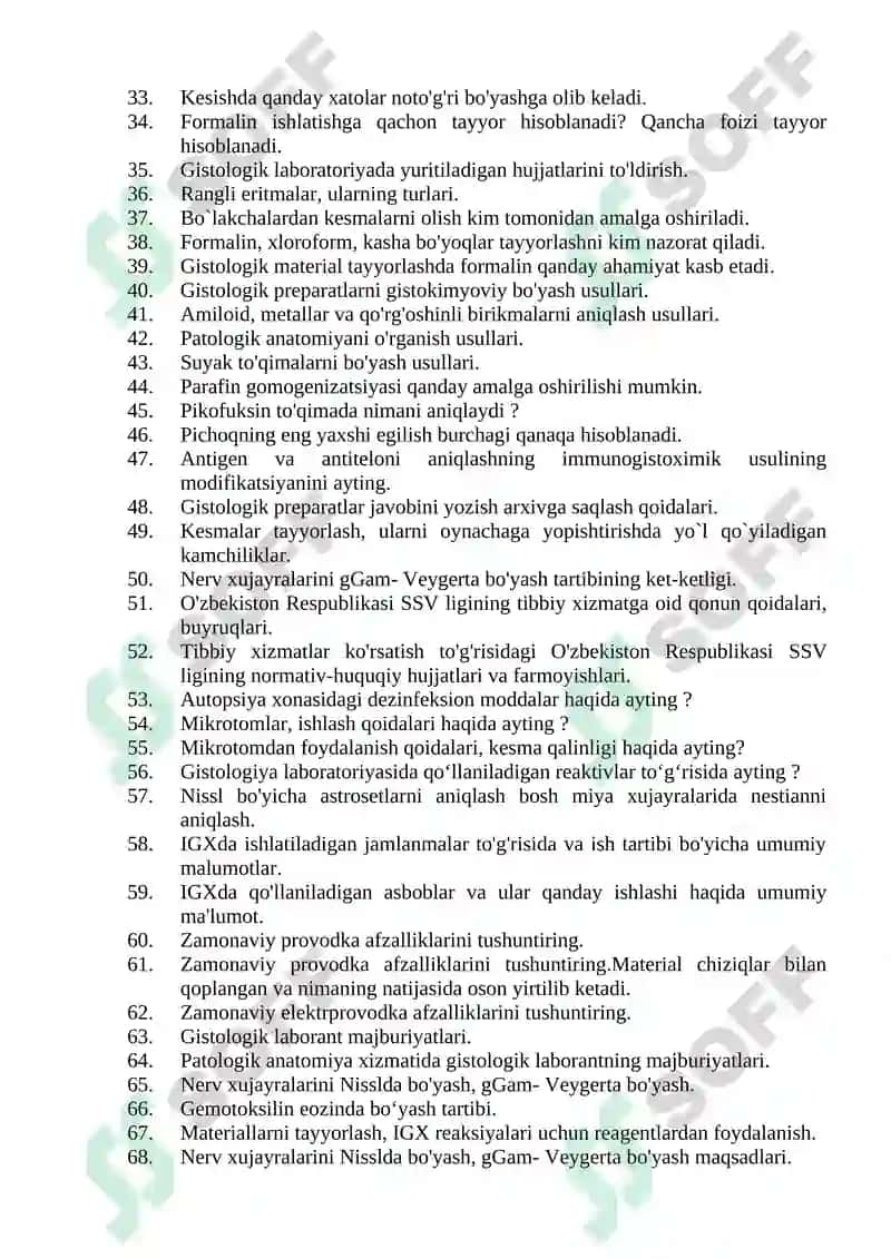 Laboratoriya ishi (Patologik anatomiya laboratoriyalari laboranti) 2