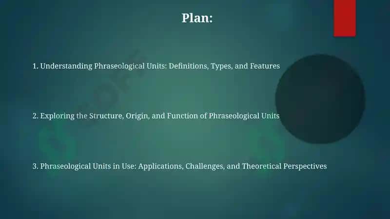 Understanding Phraseological Units 2