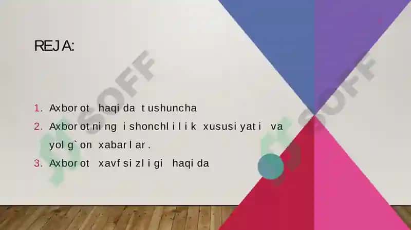 Axborot va ularning turlari 2