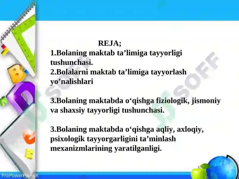 Bolalarni maktab ta`limiga tayyorlashning asosiy yo‘nalishlari 2