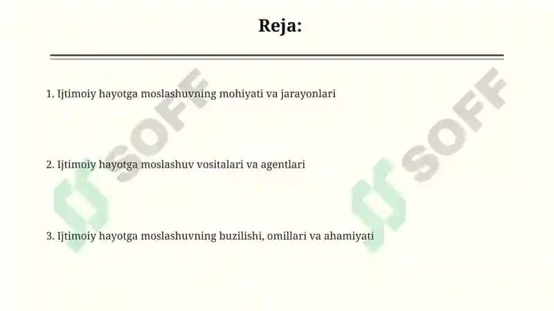 Ijtimoiylashuv tushunchasi jarayonlari va vositalari 2