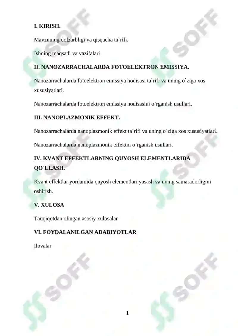 Nanotolali quyosh elementlari. Nanotolalar. Nanotolali sirtlar va ularning optik xususiyatlari. Nanotolali fotoelektrik energiya o‘zgartirgichlar 2
