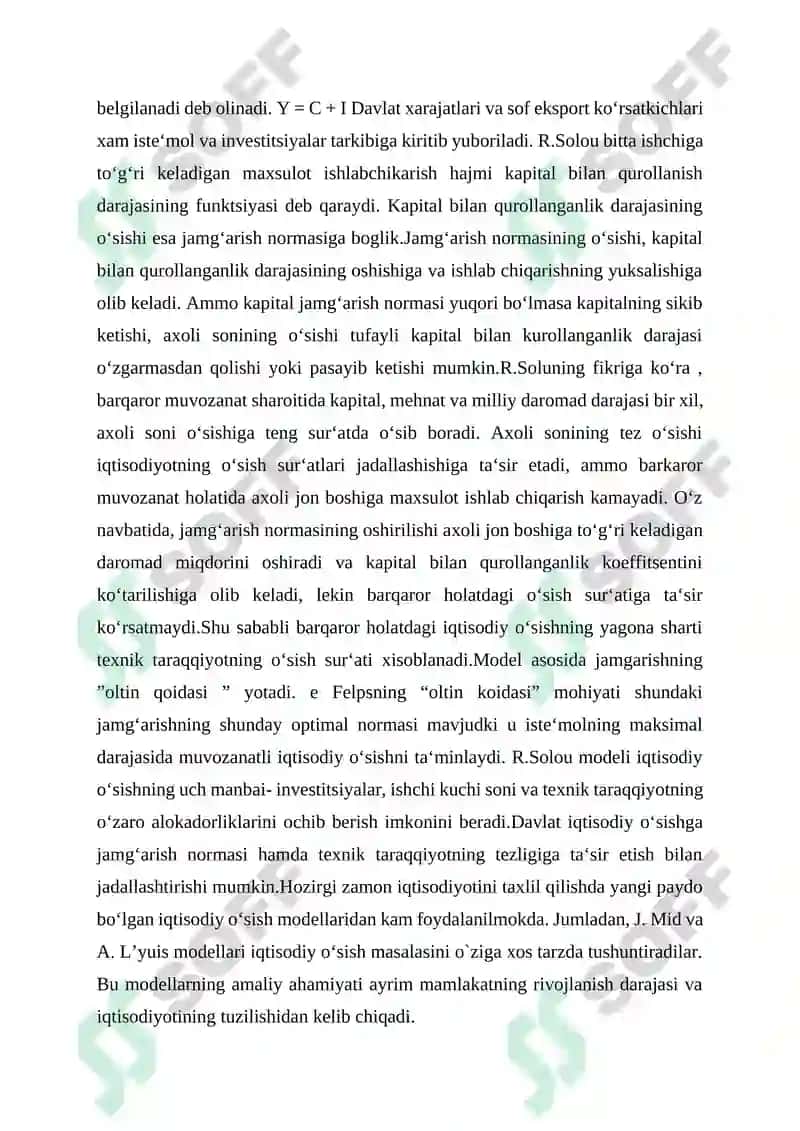 R.Solouning neoklassik modeli 2