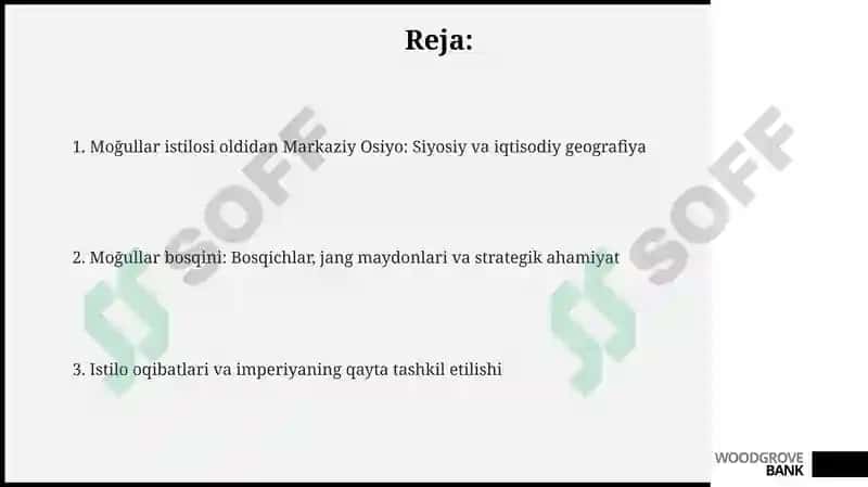 Oʻrta Osiyo moʻgʻullar bosqini tarixiy geografiyasi 2