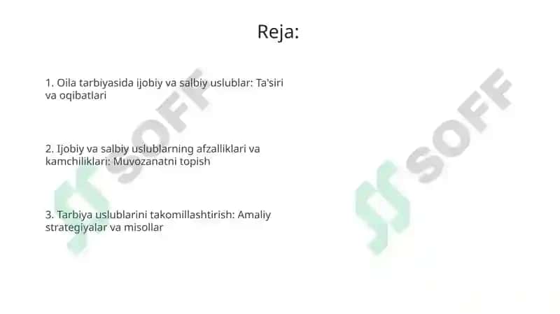 Oila tarbiyasida salbiy va ijobiy metodikalarning oʻrni va ahamiyati 2