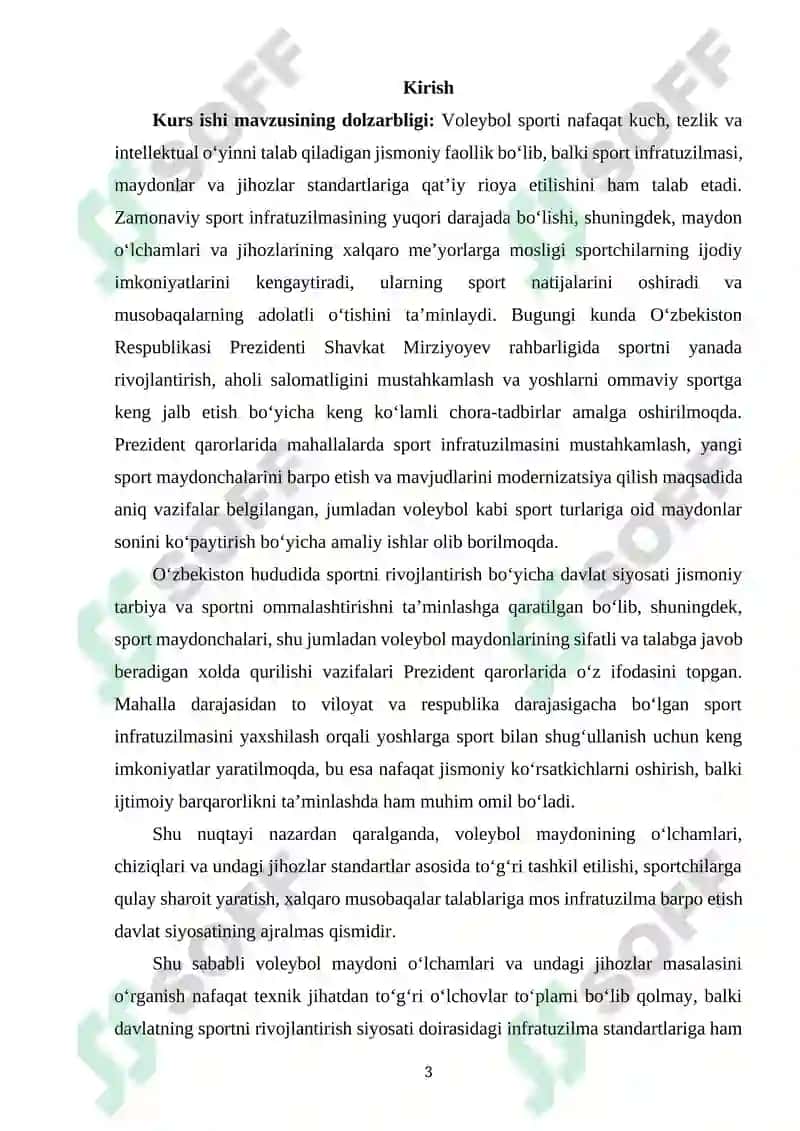 Voleybol maydonining o‘lchamlari va undagi jihozlar 2