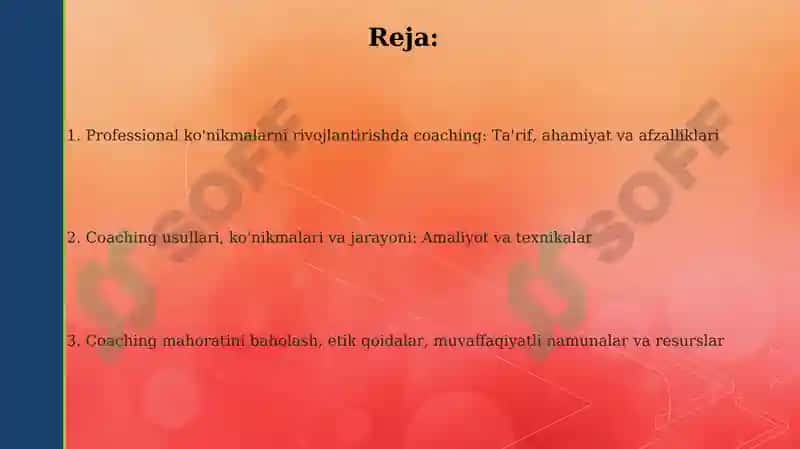Professional ko'nikmalarga yo'naltirilgan coaching 2
