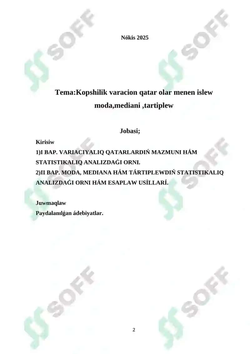 Psixologiyaliq magliwmatlardi qayta islew metodlari ham texnologiyalari 2