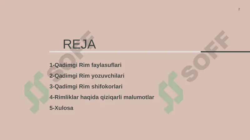 Qadimgi Rim faylasuflari, yozuvchilari va shifokorlari 2