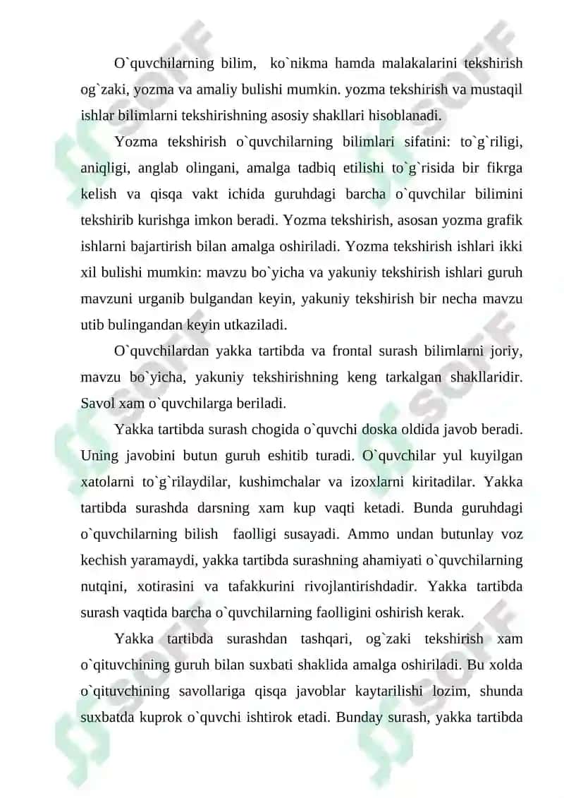 Texnologiya fanida bilim ko’nikma malakalarining shakllantirish va kompetensiyalar hosil bo’lishi 2