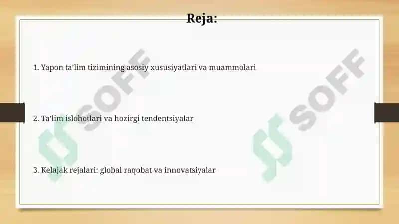 Yapon taʼlim tizimining asosiy xususiyatlari 2