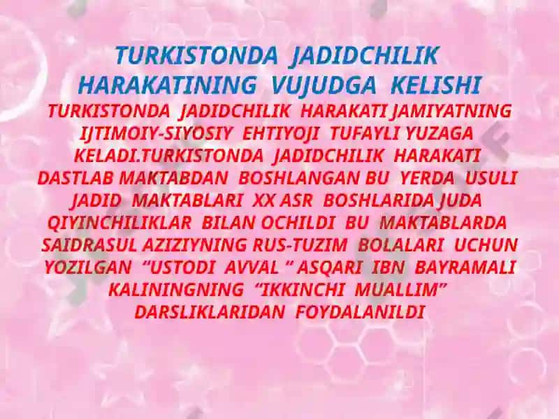 jadid ma'rifatparvarlari pedagogik qarashlari 2