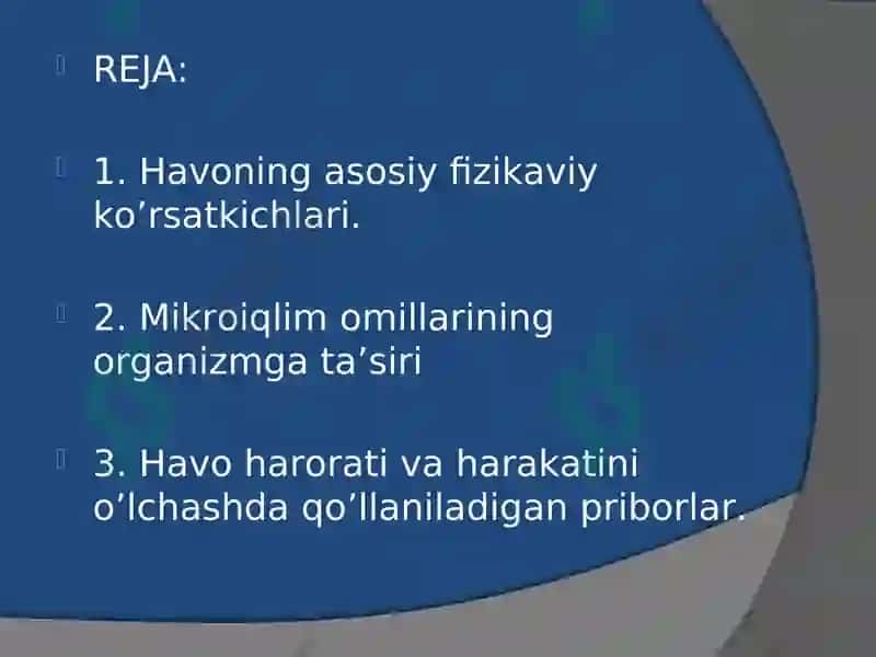 KASALXONA XONALARI MIKROIQLIMINING GIGYENIK AHAMIYATI 2