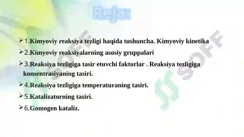 Kimyoviy kinetika va kataliz 2
