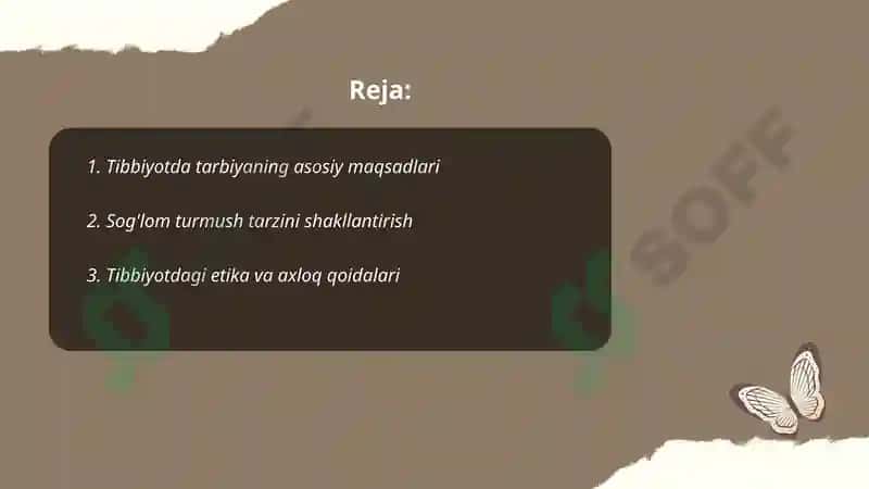 Tibbiyotda tarbiya jarayonining mohiyati va mazmuni 2