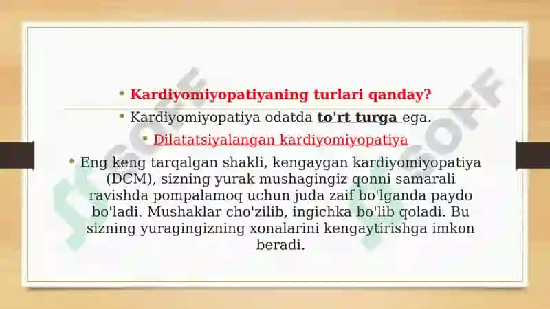 Kardiyomiyopatiya 2
